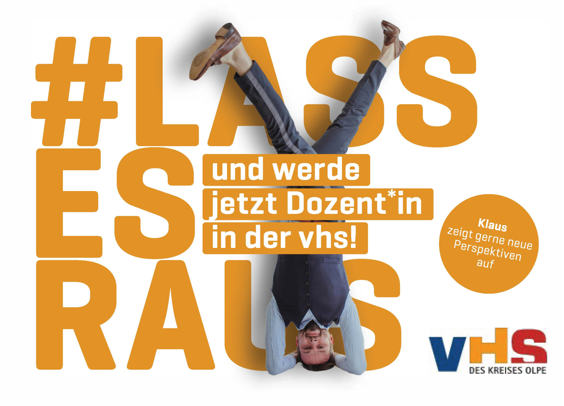 Anzeige Dozent*innengewinnung #Lass es raus